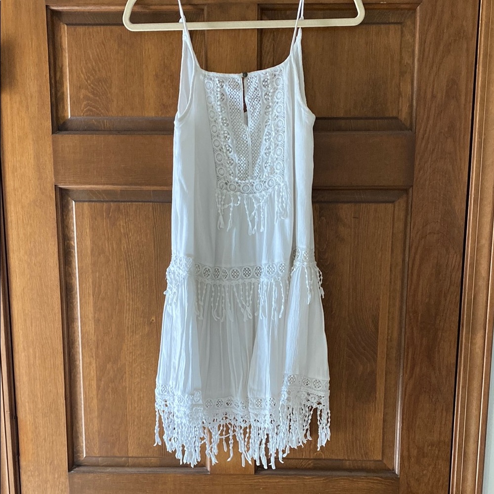 Elegant White Lace Kids Dress